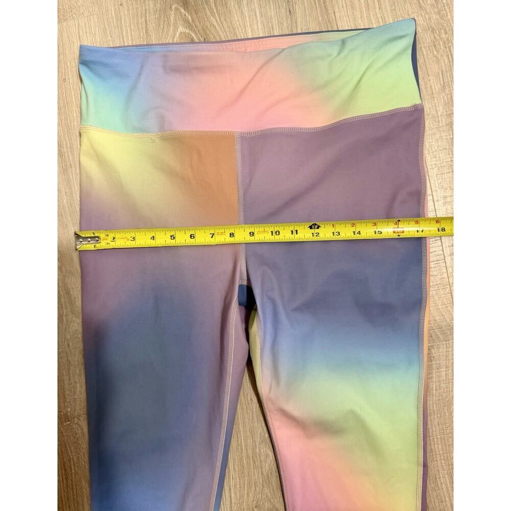 Mono B Rainbow Ombre High-Waist Leggings Size 1XL Yoga Activewear - Picture 7 of 8